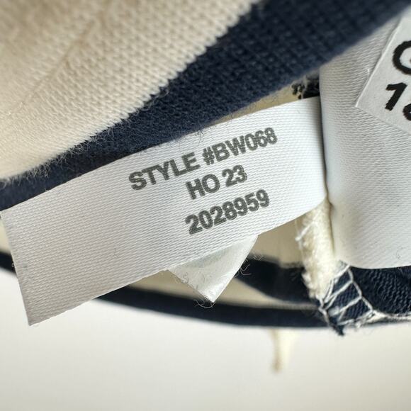 J.Crew Mariner Cloth Long Sleeve Striped Top Embroidered Ski Cotton Small NWT - Picture 8 of 10